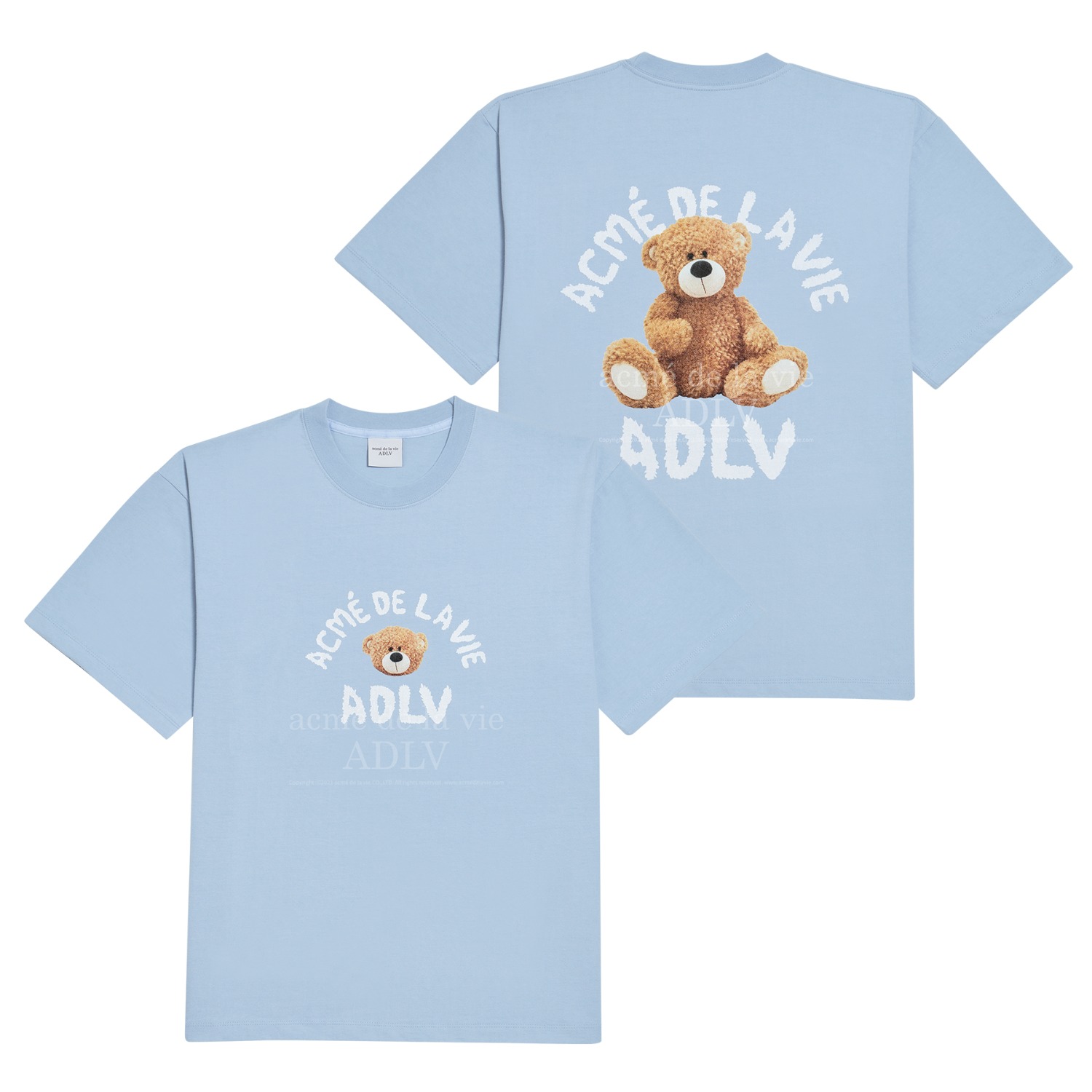 [아크메드라비] TEDDY BEAR (BEAR DOLL) SHORT SLEEVE T-SHIRT SKYBLUE(1사이즈 , 5월10일 입고예정)