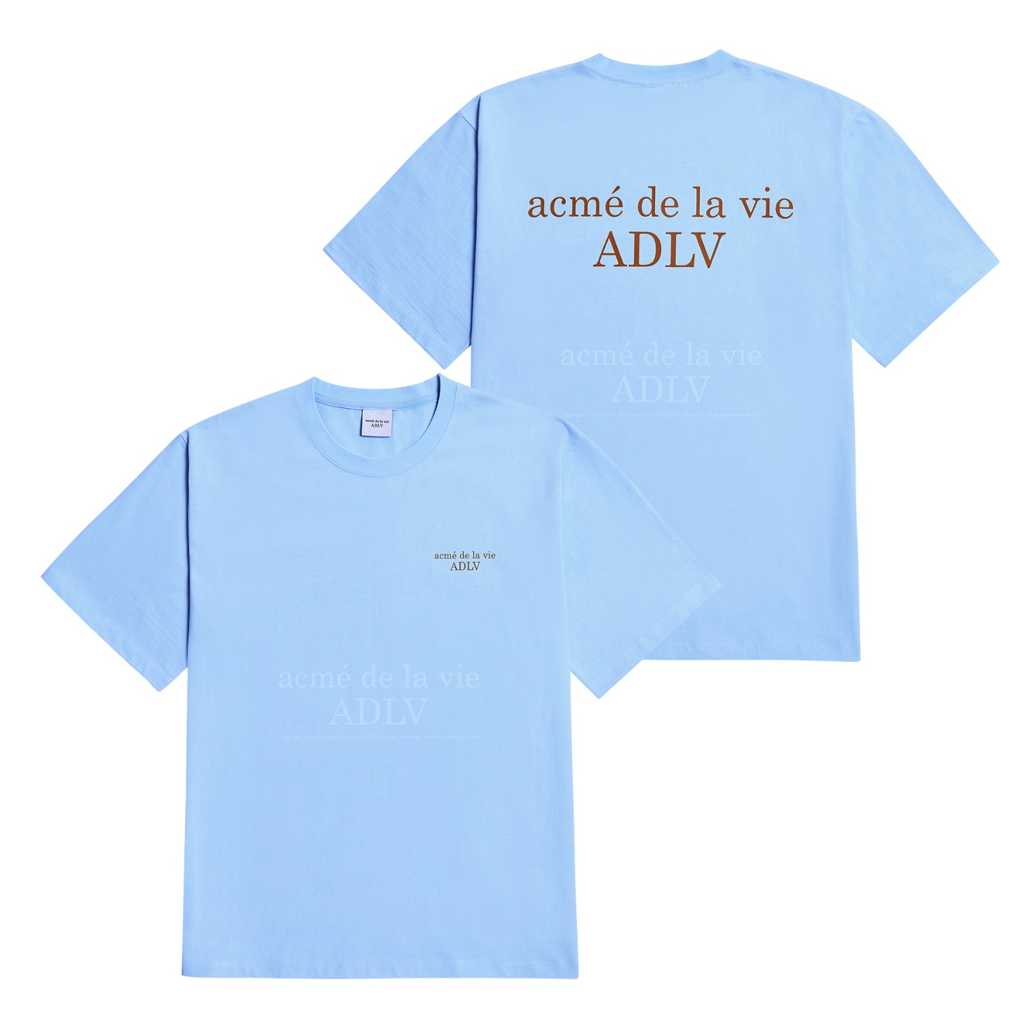 [아크메드라비] ADLV BASIC SHORT SLEEVE T-SHIRT 2 SKY BLUE(1사이즈 ,  5월2일 입고예정)