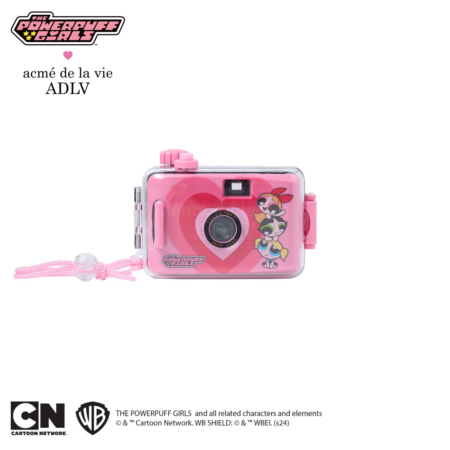 The Powerpuff Girls x acmedelavie waterproof film camera PINK