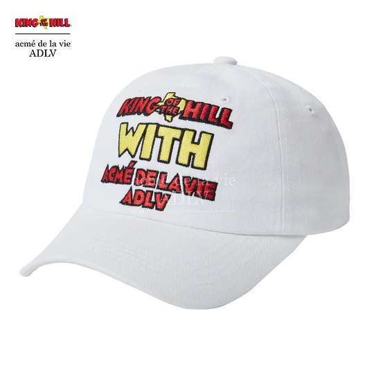 [ADLV X KING OF THE HILL] KING OF THE HILL - WHITE BALL CAP,아크메드라비 acmedelavie,아크메드라비