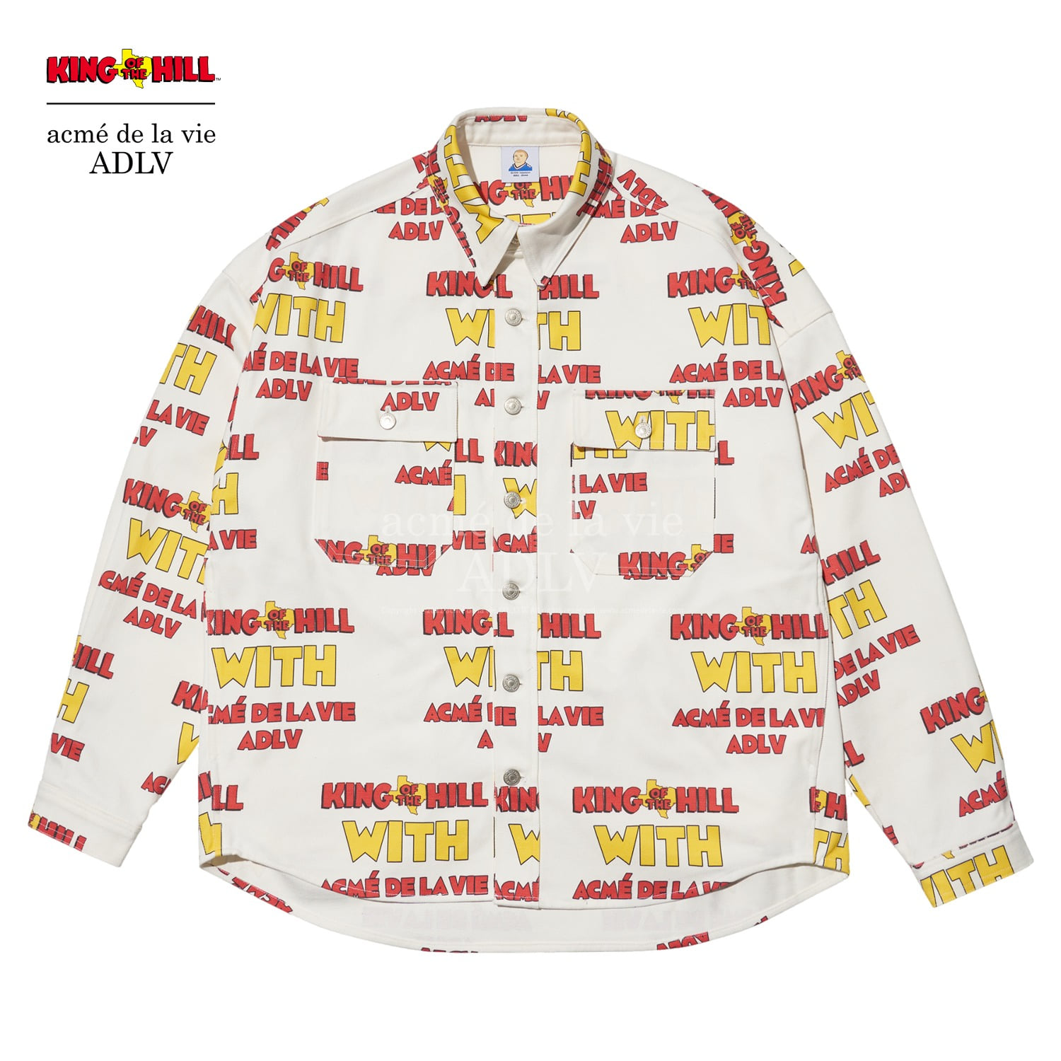 [ADLV X KING OF THE HILL] KING OF THE HILL - WHITE JACKET,아크메드라비 acmedelavie,아크메드라비