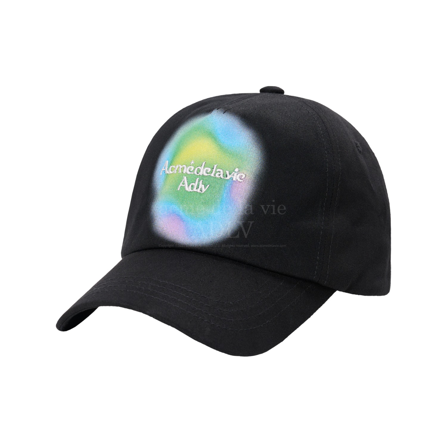 [아크메드라비] RAINBOW GRADATION BALL CAP BLACK